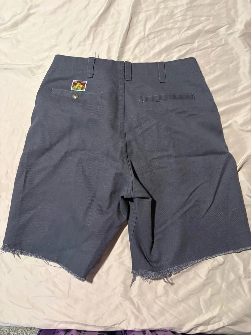 Ben Davis Men's Navy Flat-Front Shorts